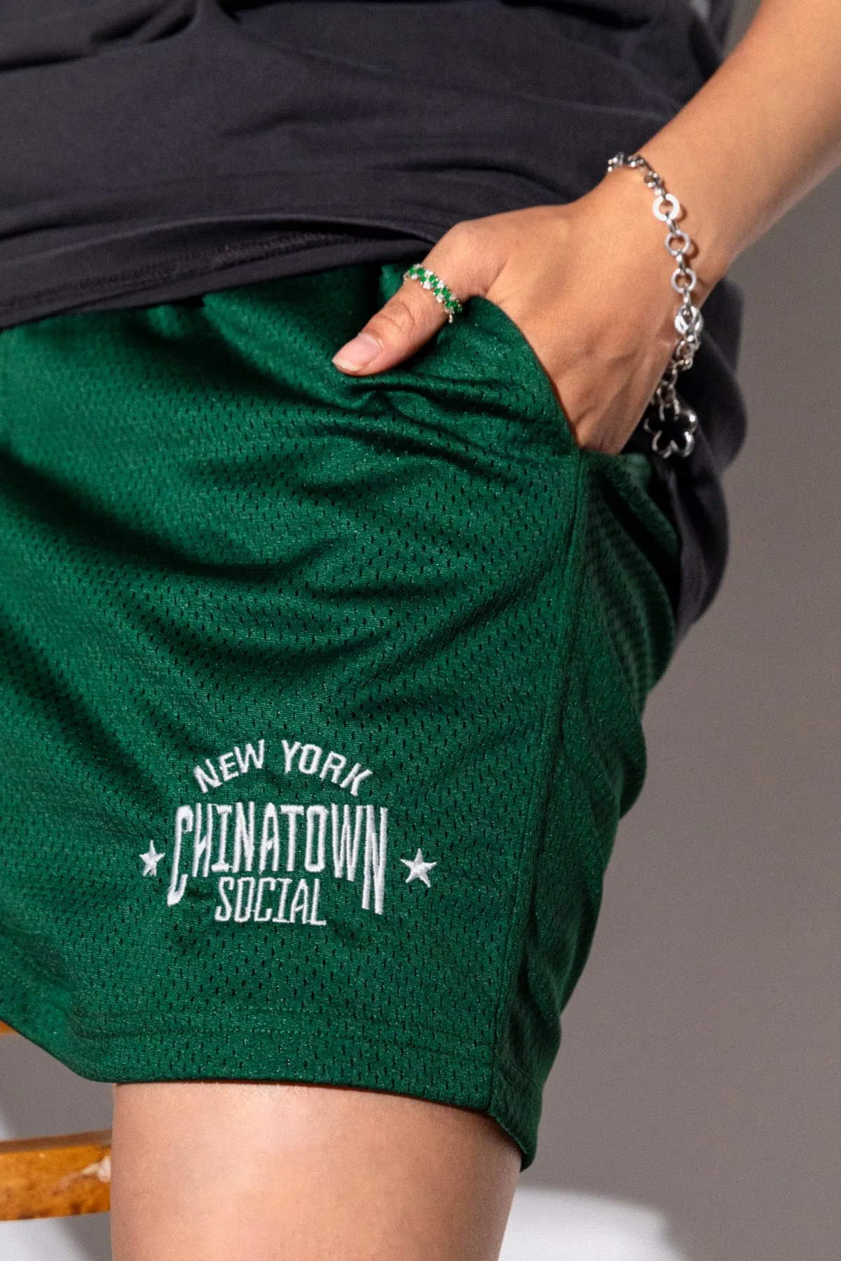 Chinatown Social mesh shorts