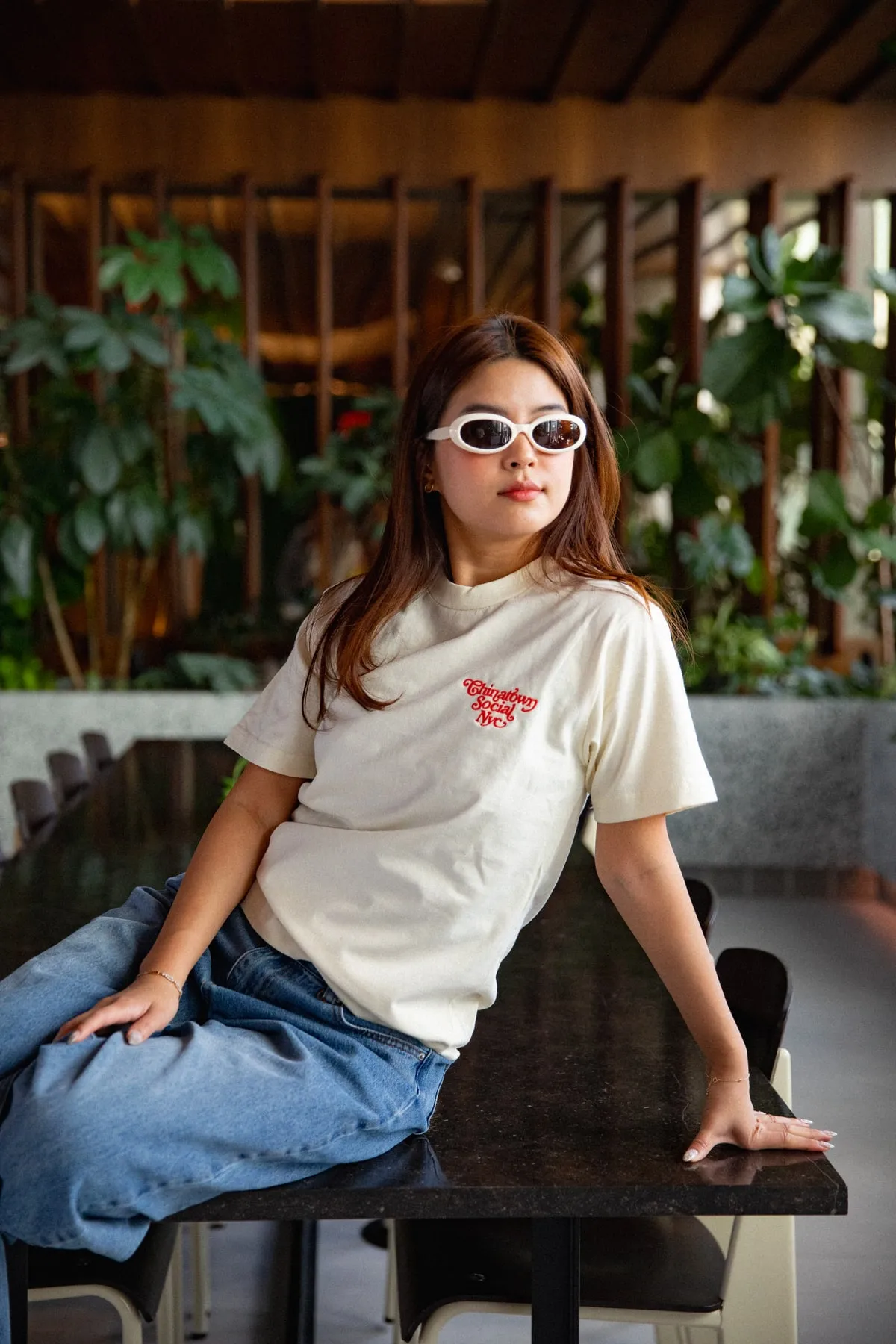 Chinatown Social embroidered tee
